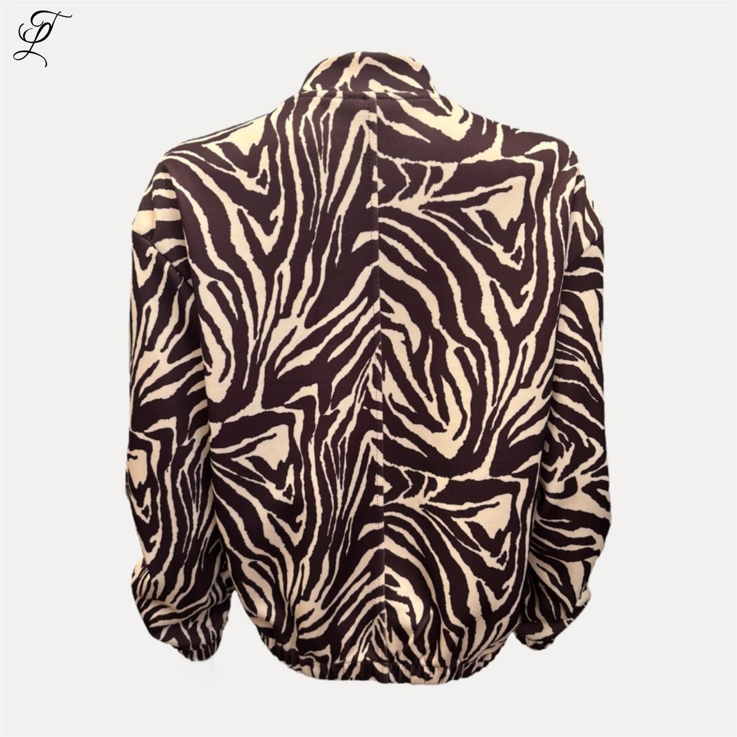 Chastar Bomberjas Zoë met zebraprint en relaxte bomber fit voor een stijlvolle, comfortabele look.