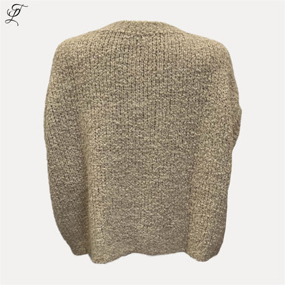 Chastar Soft Knit Gilet Noa in beige met zachte, gebreide structuur en losse pasvorm uit de herfstcollectie.