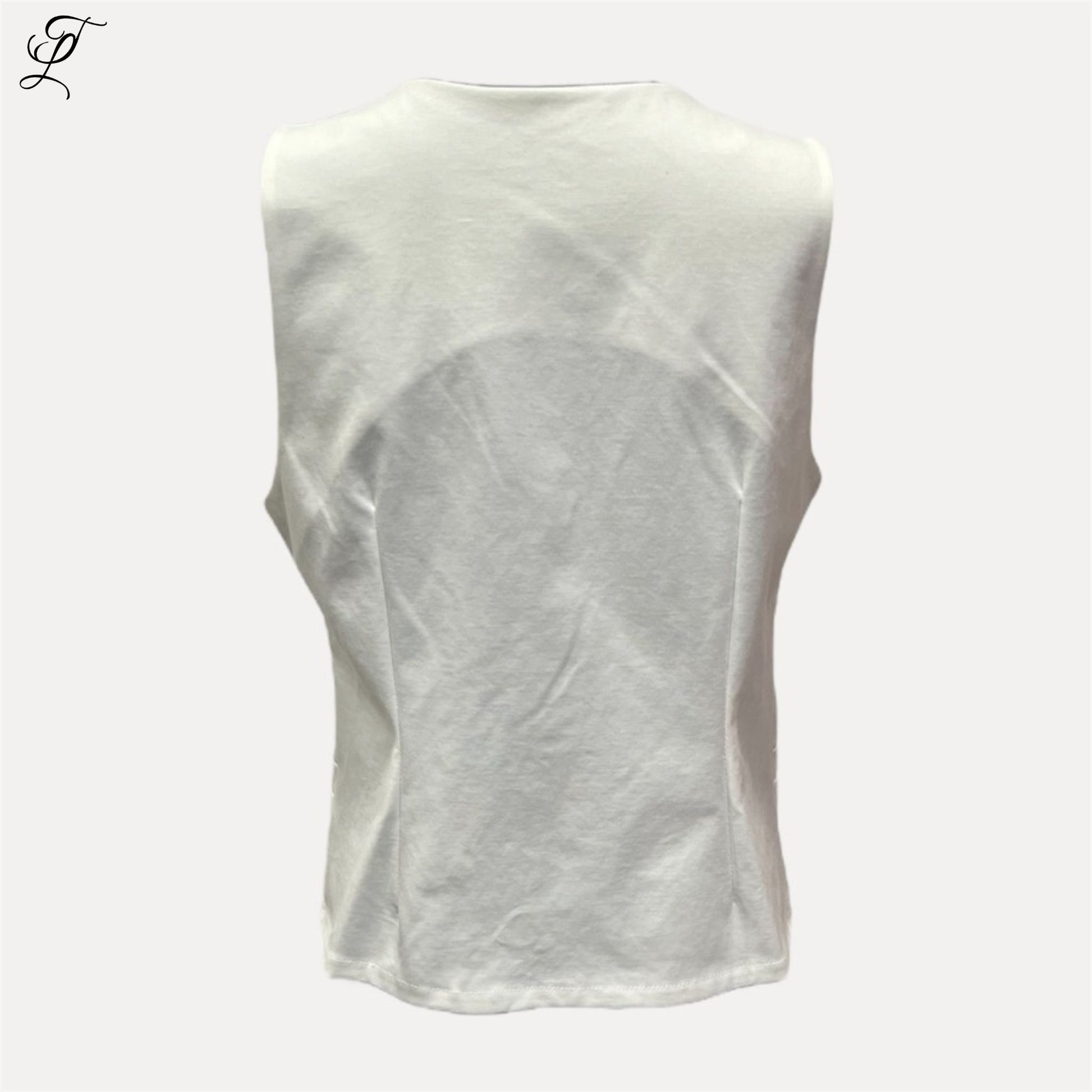 Chastar Tricot Gilet in off white, stijlvol mouwloos vest met zachte stof, fijn voor casual en chique combinaties.