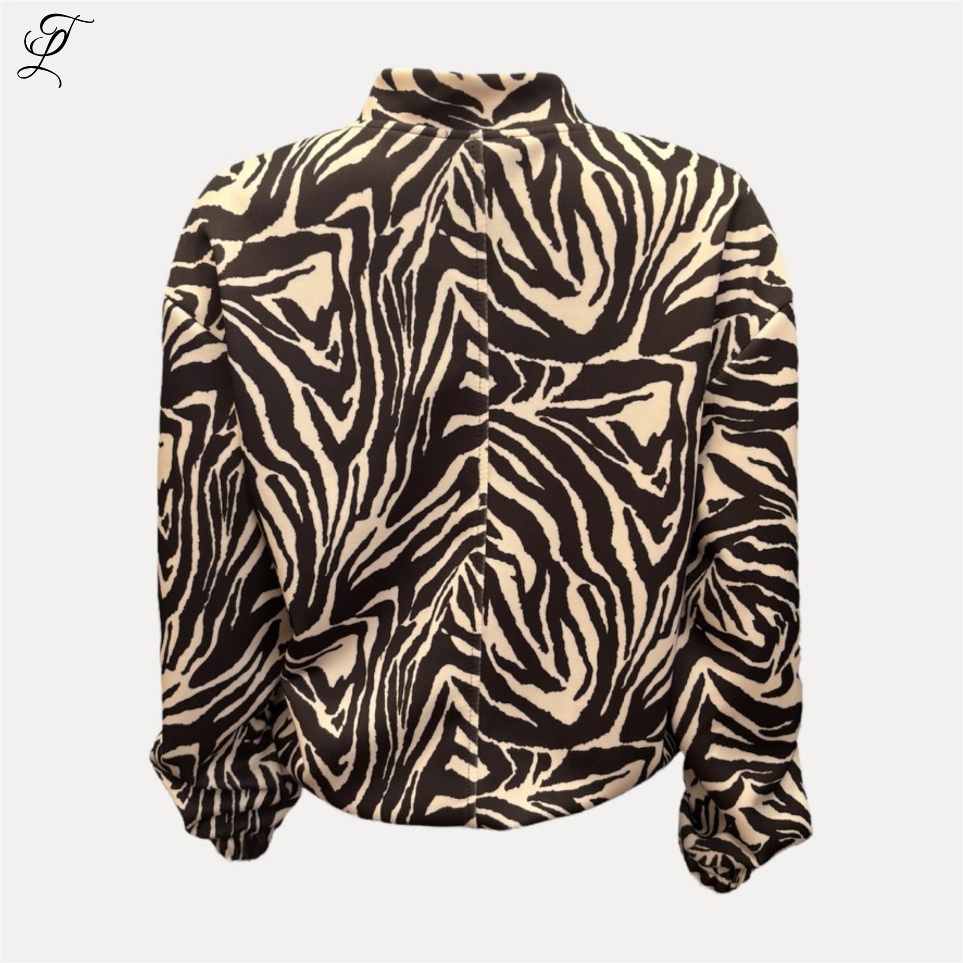 Chastar Bomberjas Zoë met gedurfde zebraprint en comfortabele moderne bomber fit voor een stijlvolle look.
