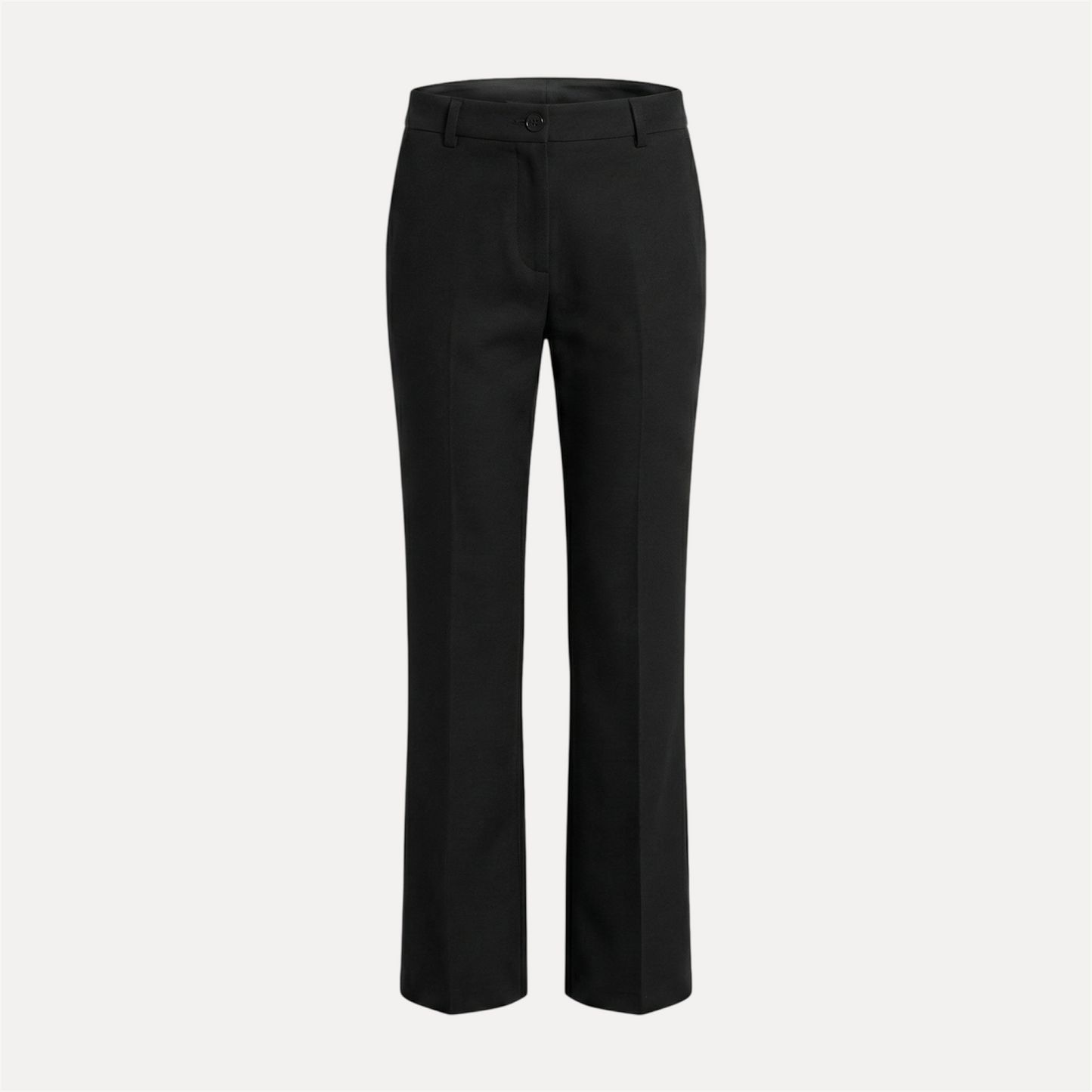 Chastar klassieke zwarte flair broek met elegante snit, ideaal voor herfst collectie broeken en stijlvolle garderobe.