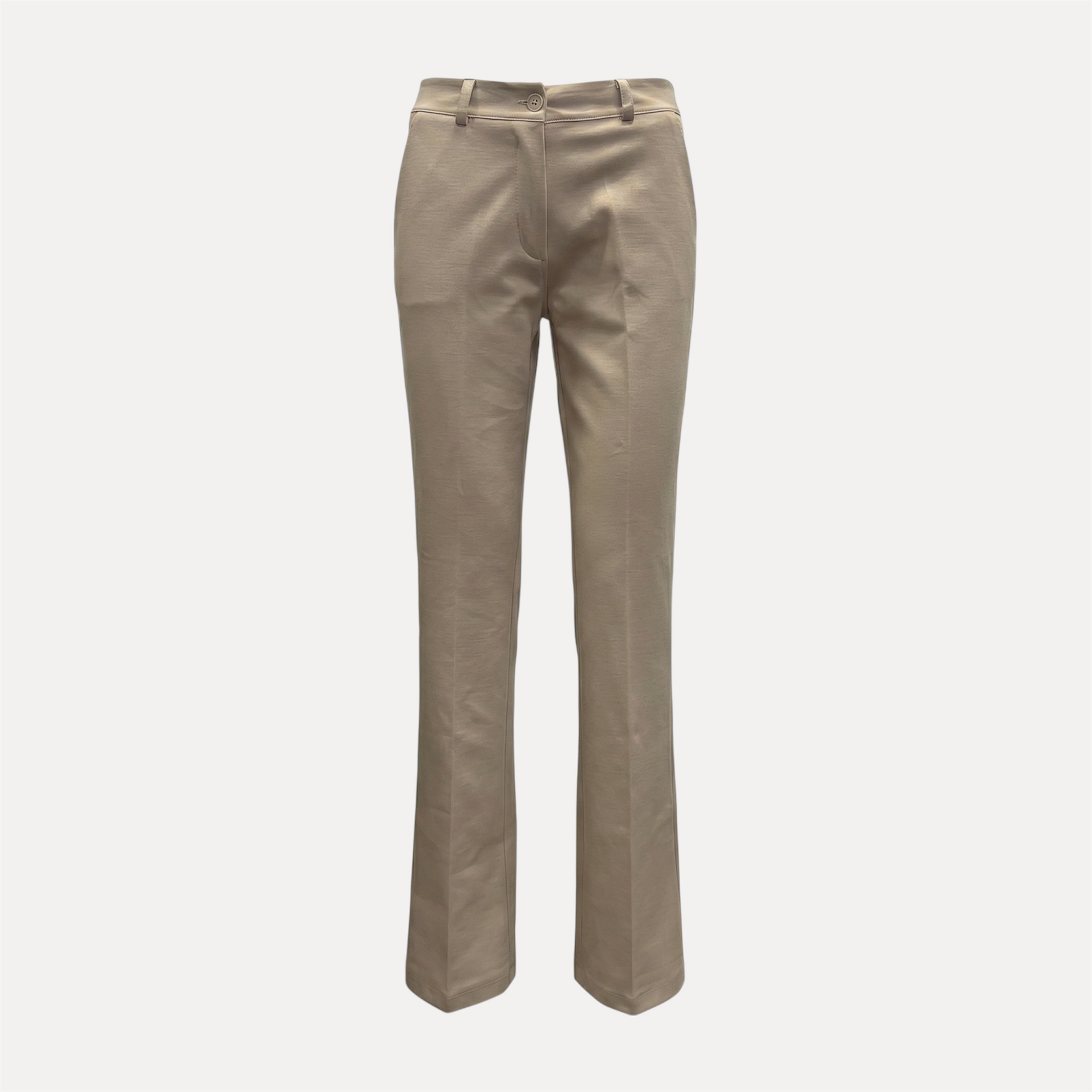 Chastar Klassieke flair broek in beige met tijdloze pasvorm uit de Broeken herfst collectie.