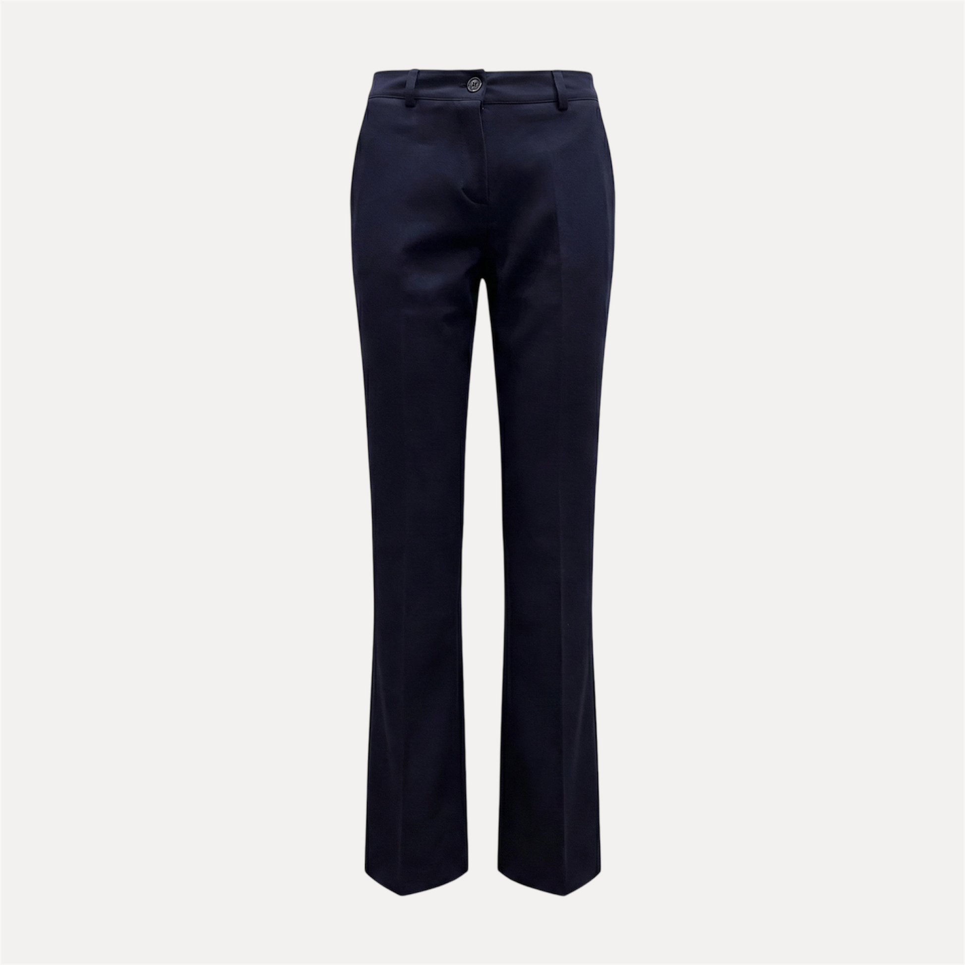 Chastar Klassieke zwarte flair broek met elegante snit uit de Broeken Herfst Collectie van Chastar