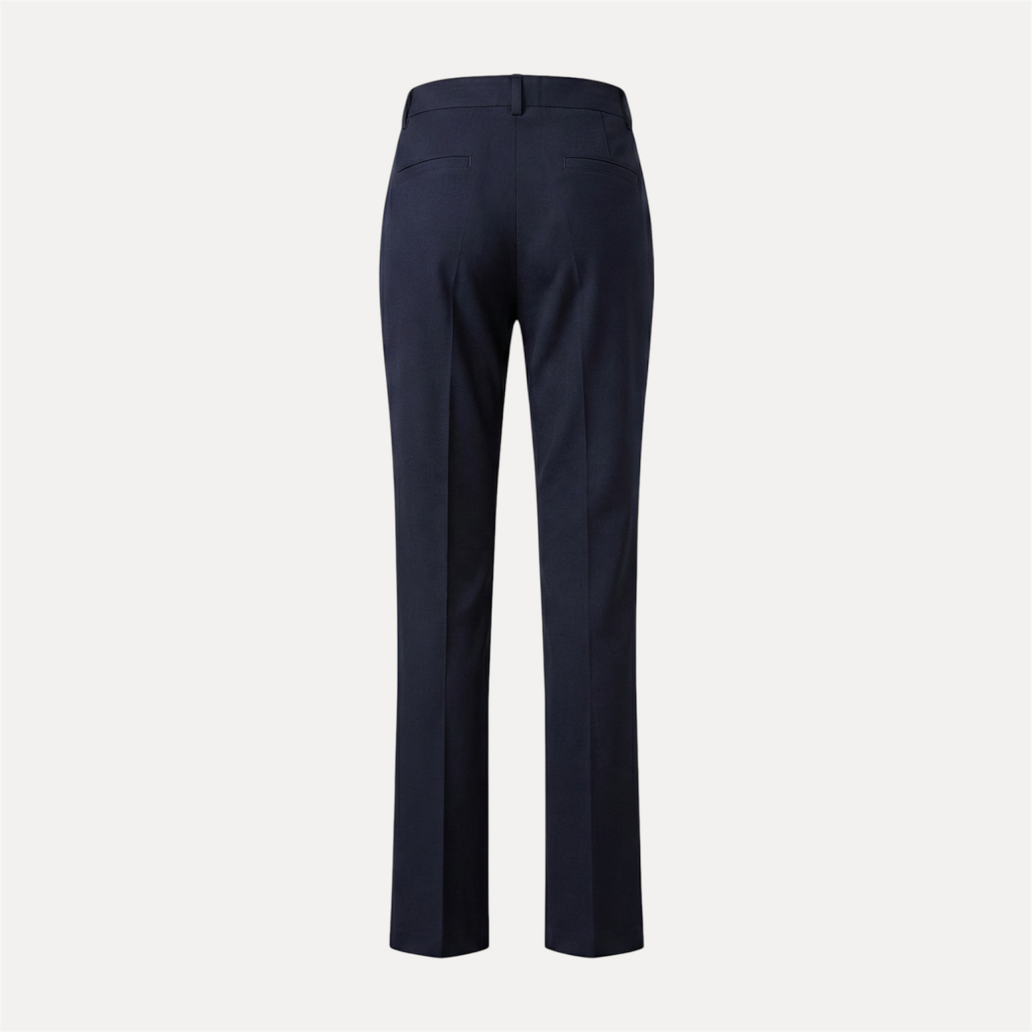 Chastar Klassieke Flair Broek in donkerblauw met elegante snit uit de herfst collectie Broeken.